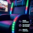 thumbnail image 3 of Furmax Racing Style Recliner Gaming Chair with Massage Lumbar Support and RGB Lighting, Blue, 3 of 10