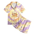 thumbnail image 5 of mgoYE Halloween Pajamas Boys Pumpkin Pajama Set Ghost Pjs Jammies Button Down Lounge Sleepwear Halloween Outfit for Girl, 5 of 5