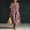 Wine Red, variant on Morttic Women's Stripe V-Neck Batwing Short Sleeve Loose Maxi Dress – Side Pockets Bohemian Casual Summer Vacation Dress Matcha Green，S