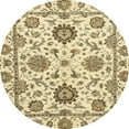 thumbnail image 1 of Ahgly Company Indoor Round Abstract Sun Yellow Abstract Area Rugs, 7' Round, 1 of 6