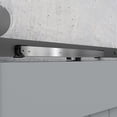 thumbnail image 2 of Greenne 2pc Silver Soft Close Mechanism For Damper Sliding Barn Door Hardware Track Kit, 2 of 6