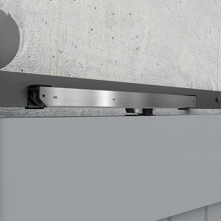 2Pc Silver Soft Close Mechanism For Damper Sliding Barn Door Hardware Track Kit