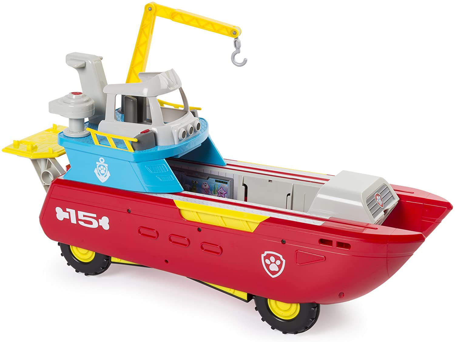 Paw Patrol Sea Patrol - Sea Patroller Transforming Vehicle with Lights &  Sounds, Ages 3 & Up