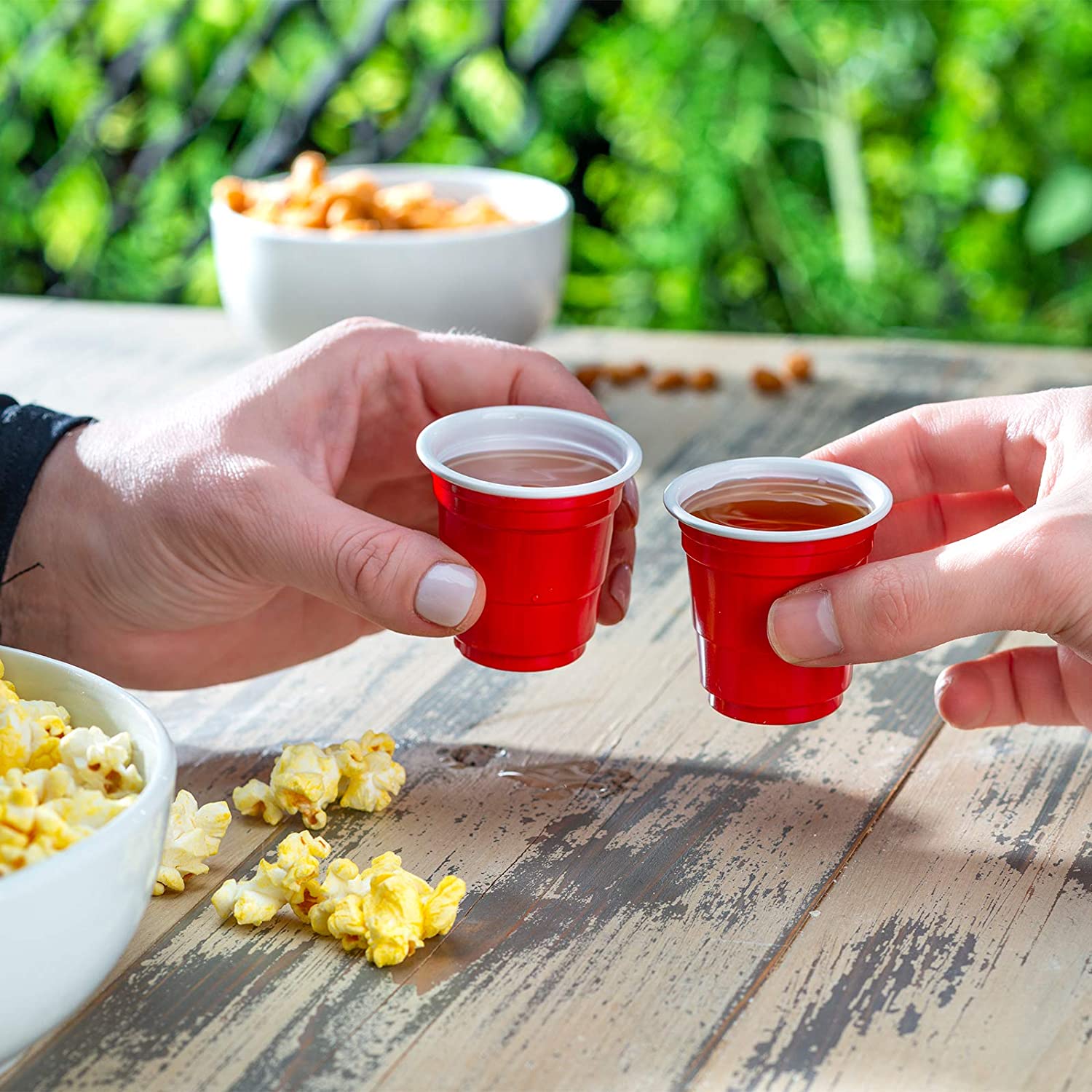 Gusto 2 Oz Plastic Disposable Cups, Red, 300 Pack photo 3