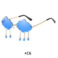 thumbnail image 1 of personalized raindrop frameless sunglasses  cloud sunglasses party funny ocean sunglasses, 1 of 7