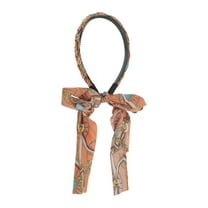 Unique Bargains 1 Pc Headband Ribbon Hair Accessories for Women Orange