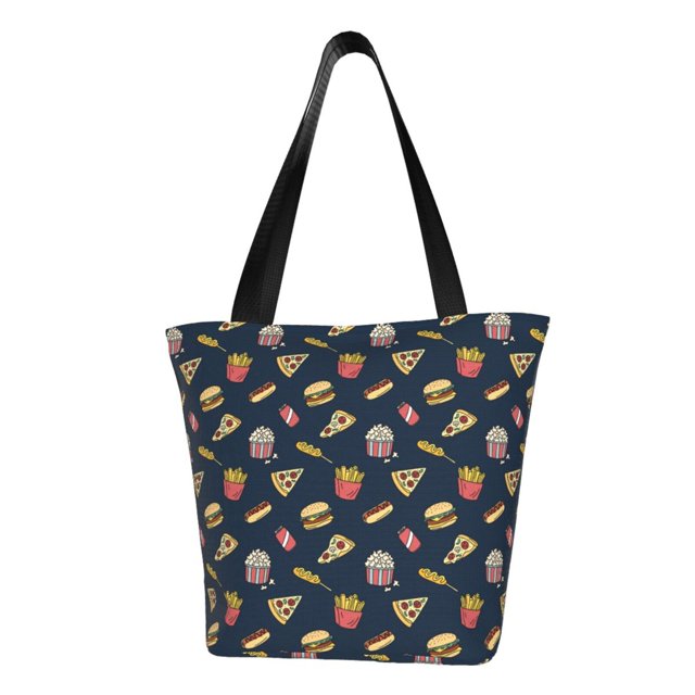 Disketp Fastfood for Women’s Casual Shoulder Tote Bag Cross-body Handbags for Shopping, Travel and Daily Use
