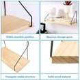 thumbnail image 7 of BUZIFU 3 Pcs Floating Shelf Wall Mounted Storage Shelves Decorative Wood Wall Shelves Hanging Rack Storage Organizer for Kitchen Living Room Bedroom Office Storage Shelves Display Racks Home Decor, 7 of 7
