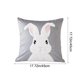 thumbnail image 3 of Uuiauoio Easter Pillow Covers Bunny Throw Pillow Covers 18 x 18 Inch Easter Decoration Rabbit Cushion Case for Bedroom Sofa Couch Easter Holiday Festivals Home Decor, 3 of 6