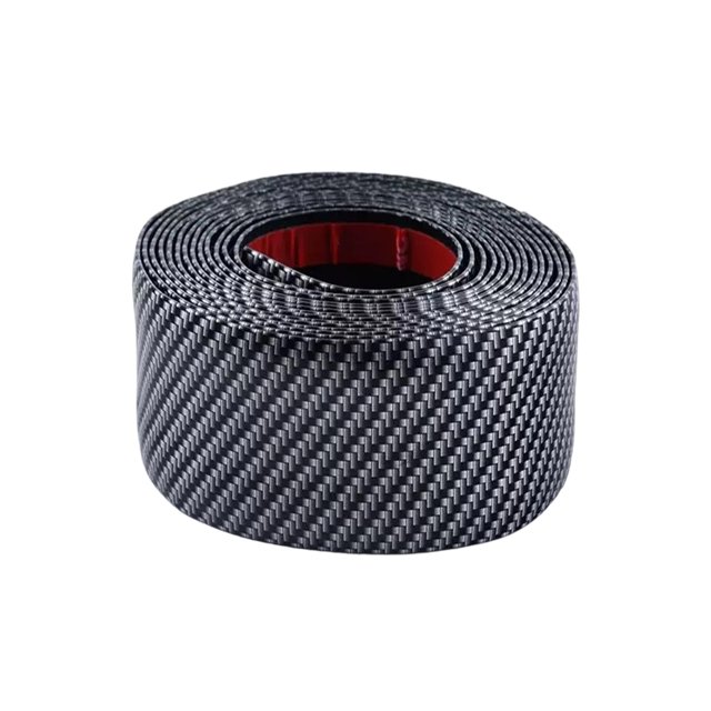 Autocollants Protecteurs de Porte en Fibre de Carbone Film Résistant aux Rayures pour Rebord de Coffre Auto pour une Étanchéité Améliorée Réduction de Bruit