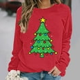 thumbnail image 4 of Taylonsss Chandail en Molleton de Noël à Col Rond pour Femmes Manches Longues Chandail Décontracté pour Hiver et Printemps Usage Quotidien, 4 of 5