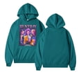 thumbnail image 1 of KPop Demon Hunters Huntrix Team Hoodie - Anime Movie Pattern Men's and Women's Fashion Pullover Sweatshirt, Suitable for K-Pop and Anime Fans#Dark Green 2XL, 1 of 4