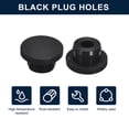 thumbnail image 2 of Unique Bargains 6 Pcs Black Plug Holes, H18 Rubber Button Plug for 17mm/0.67' Hole, 2 of 6