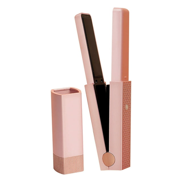 Dvkptbk Curling Iron Hair Straightening Comb Curling Iron Mini Usb Wireless Splint Curling Purpose Straight Splint Portable Hair Straightener Fringe Curler Home Essentials
