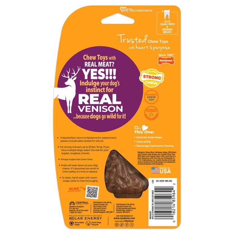 Nylabone Strong Chew Antler, Medium Venison photo 8