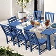 thumbnail image 6 of Tioline Patio Outdoor HDPE Dining Furniture Set of 9,with a table and chairs,Navy, 6 of 6