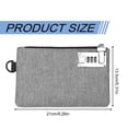 thumbnail image 3 of ZOURIH Lockable Money Bag - 5x8 inches Durable Nylon Locking Bank Bag Coin Purse for Cash,Jewelry,Passports,Medicine,Credit Cards and Valuable Storage Cash Pouch,Black, 3 of 8