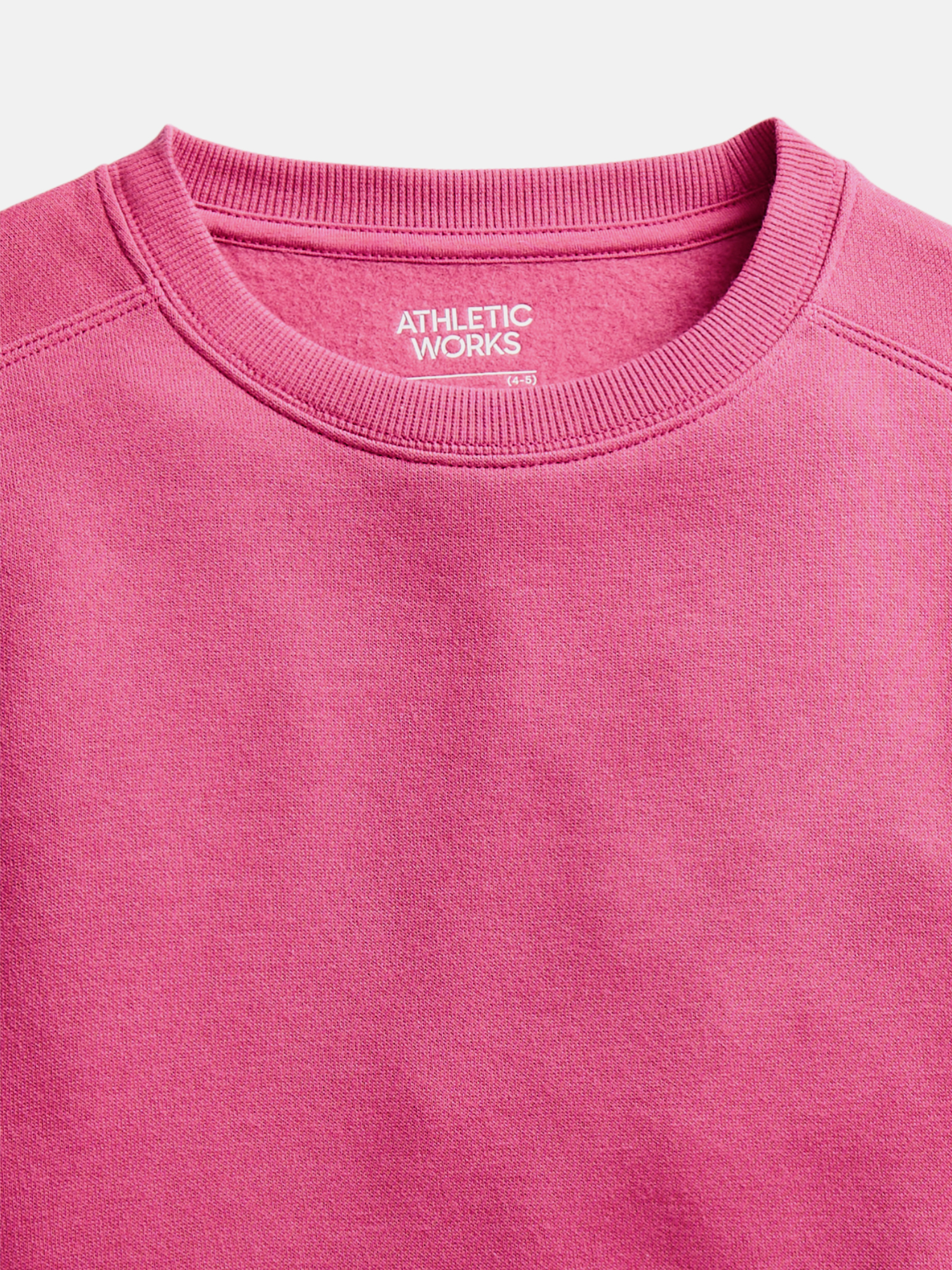 Athletic Works Girls' Fleece Sweatshirt and Jogger Set photo 4