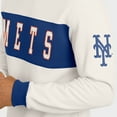 thumbnail image 6 of Men's Darius Rucker Collection by Fanatics  Cream New York Mets Colorblock Crewneck Sweatshirt, 6 of 6