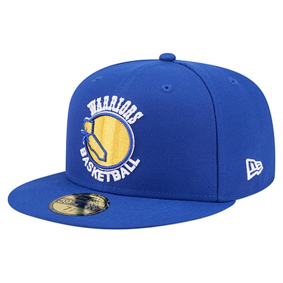 Men's New Era  Royal Golden State Warriors Core Logo 59FIFTY Fitted Hat