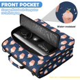 thumbnail image 6 of Zipper Binder with Shoulder Strap 2 inch 3 Ring Waterproof File Folder Organizer Bag 500 Sheet Peach Ice Cream Pattern, 6 of 8