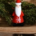 thumbnail image 5 of Red and White Mini Santa Christmas Ornaments, 4 Count, by Holiday Time, 5 of 5