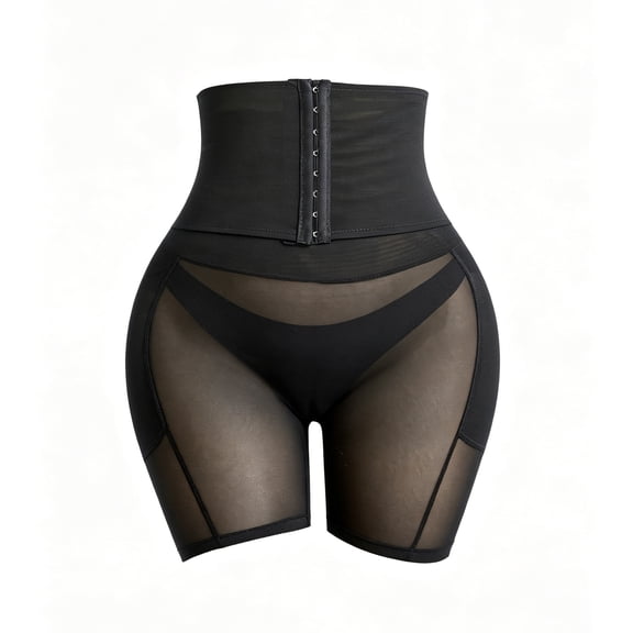 Butt Lifting Panties High Waisted Tummy Control Shapewear for Women Adjustable Padded Boyshorts Underwear