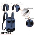 thumbnail image 1 of Bolsa de pecho Hebilla de seguridad incorporada Bolsa de transporte para perros y mascotas Mochila (Azul XL) Ndcxsfigh Libre de BPA, 1 of 7
