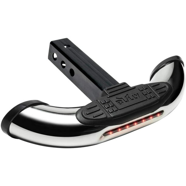 Bully CR600L Hitch Step, Chrome, Black