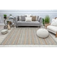 thumbnail image 4 of Rugs America Ribbon Refresh PI10A Textured/Stripe Farmhouse Brown Area Rug, 2’0”x3’0”, 4 of 6