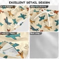 thumbnail image 2 of FORMRS Boys Swim Trunks Quick Dry Mesh Lining Beach Boardshorts, Sizes XS-XL, Brown Cartoon Planes Pattern, 2 of 7
