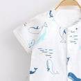 thumbnail image 5 of Kogui Baby Rompers Boy Summer Baby Clothes Funny Newborn Bodysuits Infant Boys Girls Romper Outfits 0 3 6 9 12 18 24 Months (Sky Blue,1-3 Months), 5 of 5
