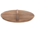 thumbnail image 3 of FRCOLOR 1Pack Wok Pot Cover Wooden Pot Cover Anti Splash Steam Retention Heat Retention for Cooking Kitchen Use, 3 of 8