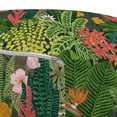 thumbnail image 2 of Leaves Pouf, Vintage Pattern Classic Botanical Jungle Herb Blossom with Assortment of Leaf Flower, Decorative Soft Foot Rest with Removable Cover Living Room and Bedroom, Multicolor, by Ambesonne, 2 of 3