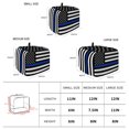 thumbnail image 6 of Toaster Cover 2 Slice, Blue American Flag Dustproof Bakeware Oven Protector with Top Hook, Black White Striped US Flag Stars Waterproof Small Kitchen Appliance Toasters Dust Cover, 11"x6"x8", 6 of 9