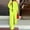 Yellow, variant on YHAJDS Two Piece Set for Women,Outfits Set Solid Color Satin Long Sleeve Round Neck Top With Asymmetrical Hem Fall Winter Casual Fashion 2 Piece Set Warm Soft Ladies Daily Wear Suits