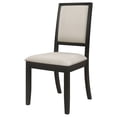 thumbnail image 5 of Louise Upholstered Wood Dining Side Chair Black (Set of 2), 5 of 13