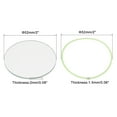 thumbnail image 2 of Unique Bargains 2' Dia Polished Edge Round LED Lens Flashlight Glass Lens with Silicone Ring Transparent Green, 2 of 5