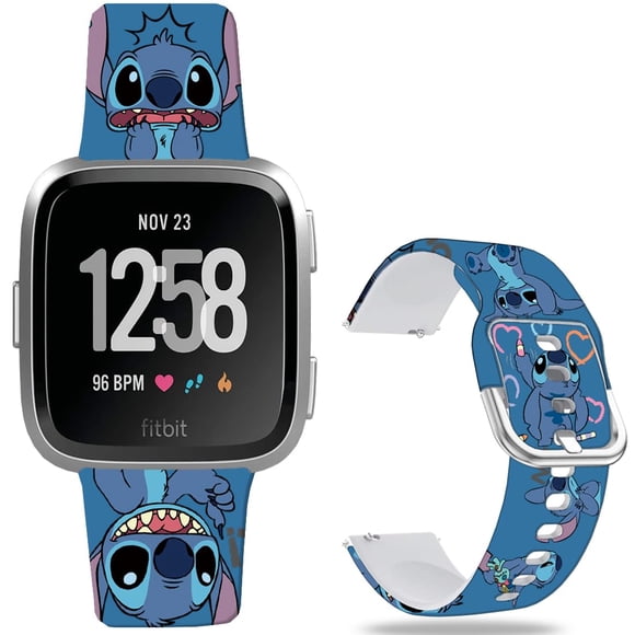 Pulseras para relojes inteligentes Hepsun Stitch Art de 23 mm compatibles con Fitbit Versa
