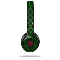 Skin Decal Wrap for Beats Solo 2 and Solo 3 Wireless Headphones Abstract 01 Green (BEATS NOT INCLUDED) by WraptorSkinz