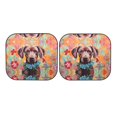 thumbnail image 7 of Windshield Sun Shade, Painted Flower Puppy Foldable Car Sun Shade Windshield for Front, 2 Pieces, 7 of 7