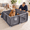38×38×18in, variant on 48×48×18in Pet Playpen Whelping Box for Small and Medium Dogs and Puppies
