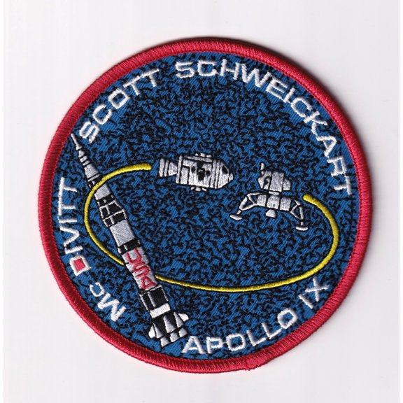 Apollo 9 Patch Hook and Loop, 4"