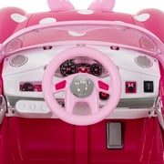Huffy 6V Disney Minnie Mouse Convertible Ride-On Car with Remote Control, Ages 3-7, Kids, Pink