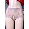 thumbnail image 5 of Bragas de entrepierna abierta de encaje Sexy ultrafinas, lencería exótica sin entrepierna, calzoncillos de malla transparente, ropa interior para mujer, 5 of 5