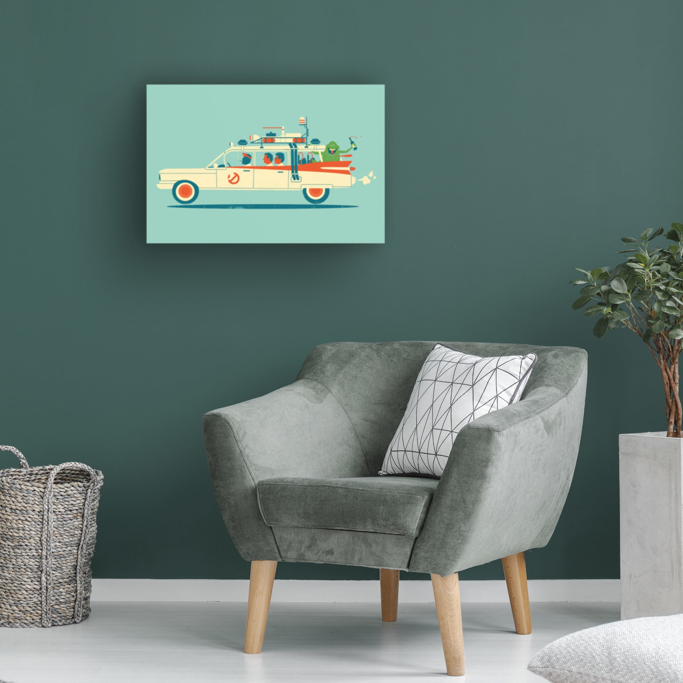 Canvas Wall Art - Jay Fleck 'Party In The Back' Wall Art for Living Room, Bedroom, or Office Décor by Trademark Fine Art - 24 x 16 Inches