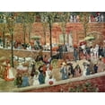 thumbnail image 2 of Prendergast, Maurice Brazil 14x12 Gold Ornate Wood Framed with Double Matting Museum Art Print Titled - Monte Pincio Rome, 2 of 4