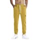 thumbnail image 2 of Pantalones largos para hombre, lisos, informales, con cintura elástica y bolsillos, deportivos, 2 of 9