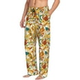 thumbnail image 6 of Salouo 70s Groovy Hippie Print Pajama Pants for Men, Lounge Pants Elastic Waistband Casual Men's sleepwear Loungewear Sleep Pajama Pant -, 6 of 7