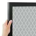 thumbnail image 4 of PinPix 15x15 Custom Cork Bulletin Board Quatrefoil Grey Poster Board Has a Fabric Style Canvas Finish, Framed in Quatrefoil Grey, by ArtToFrames (PinPix-284), 4 of 6